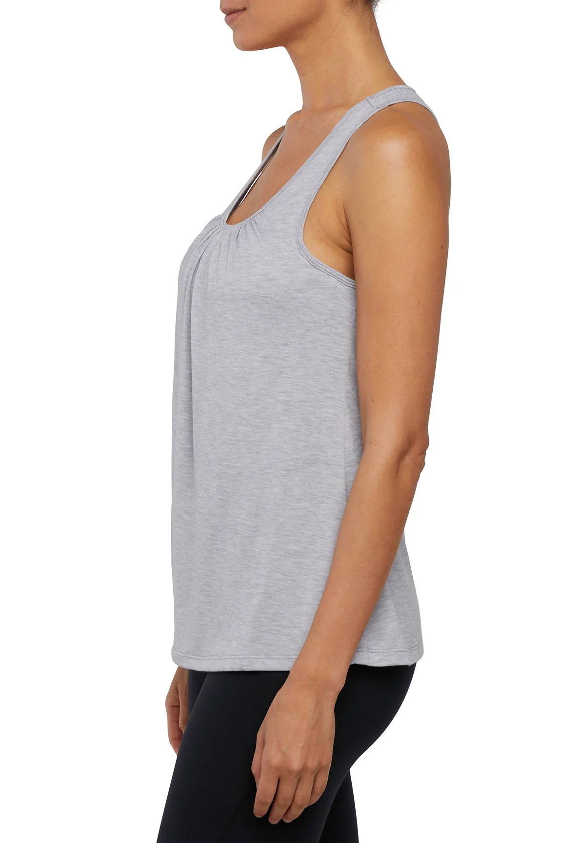 Anaya 2-Fer Tank (Heather Grey) - Image 5