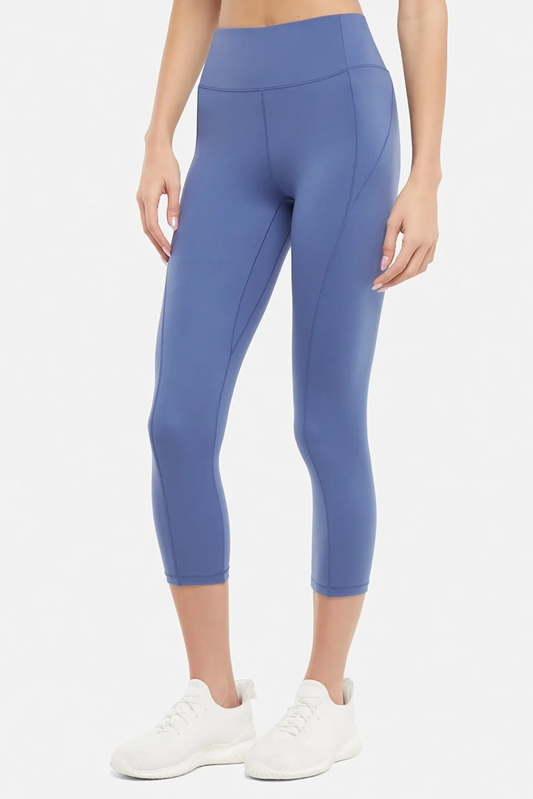 Aylani Capri Legging - Gray Blue - Image 3
