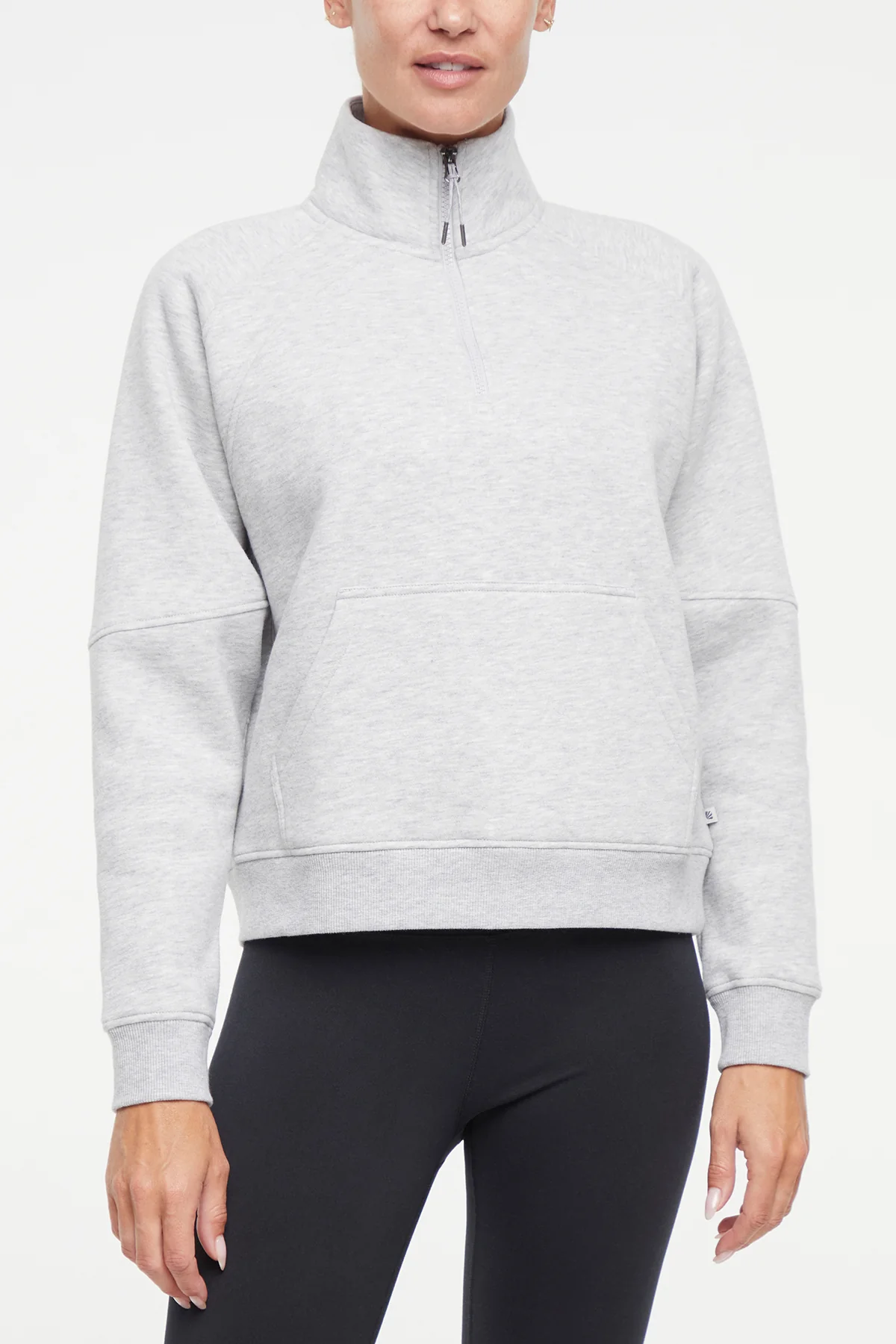 Camila 1/4 Zip - Heather Grey - Image 3