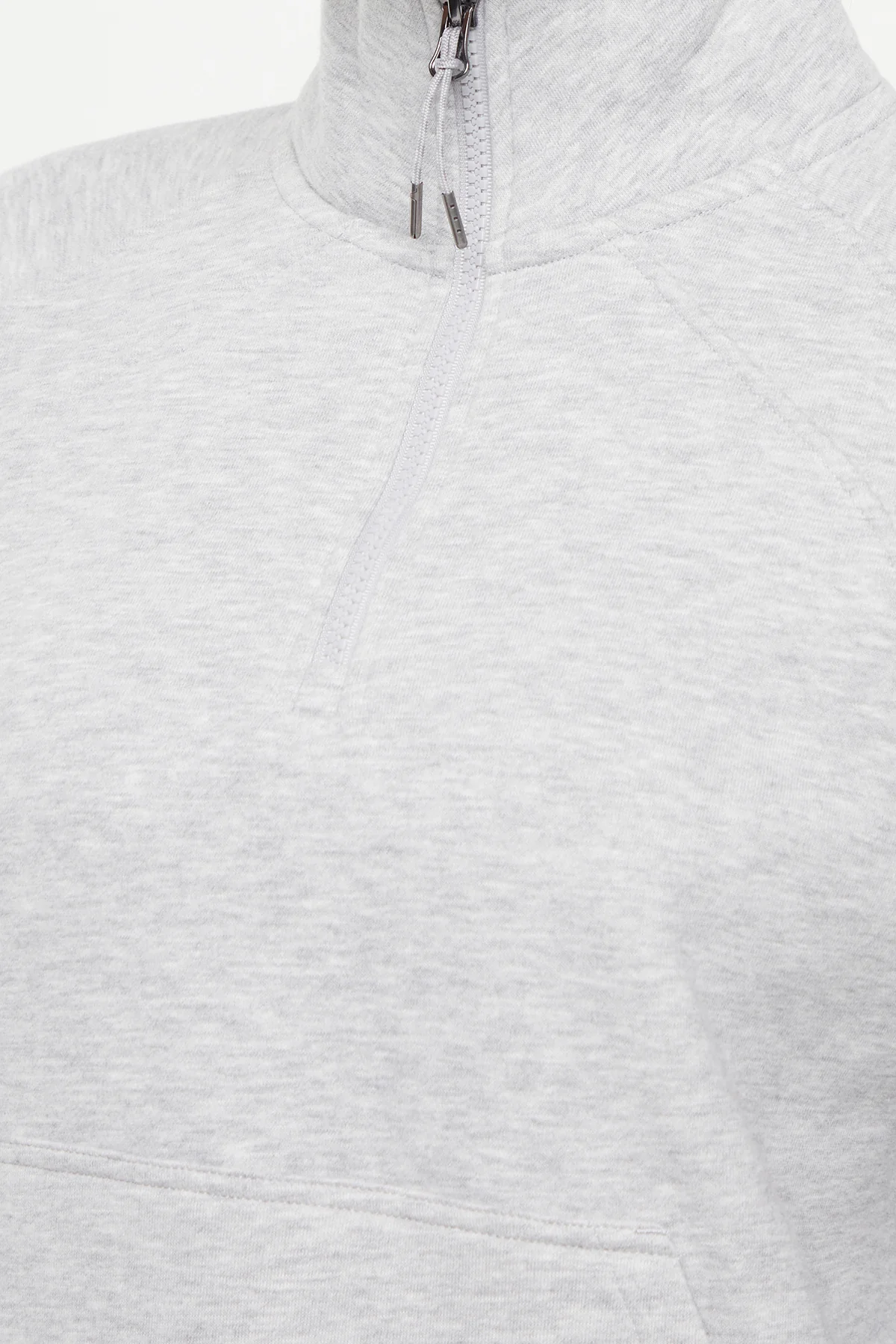 Camila 1/4 Zip - Heather Grey - Image 4