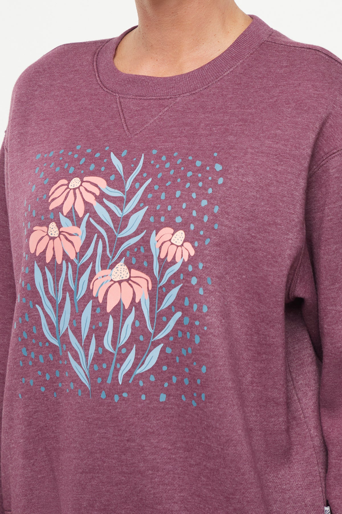 Meira Sweatshirt (H. Fig No Rain No Flowers) - Image 3